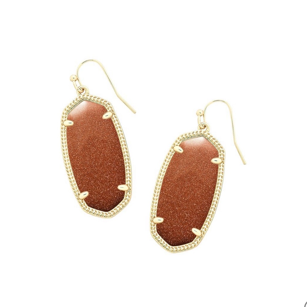 Elle earrings in goldstone